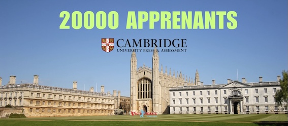 20000 apprenants pour nos cours d'anglais