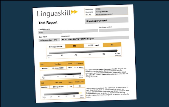 Certification Linguaskill pour cours d'anglais en immersion