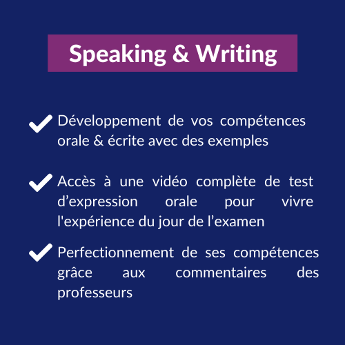 Entrainement Test & Train B2 First speaking et writing B2 First
