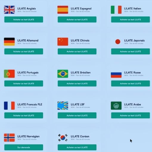 Onze langues pour le LILATE